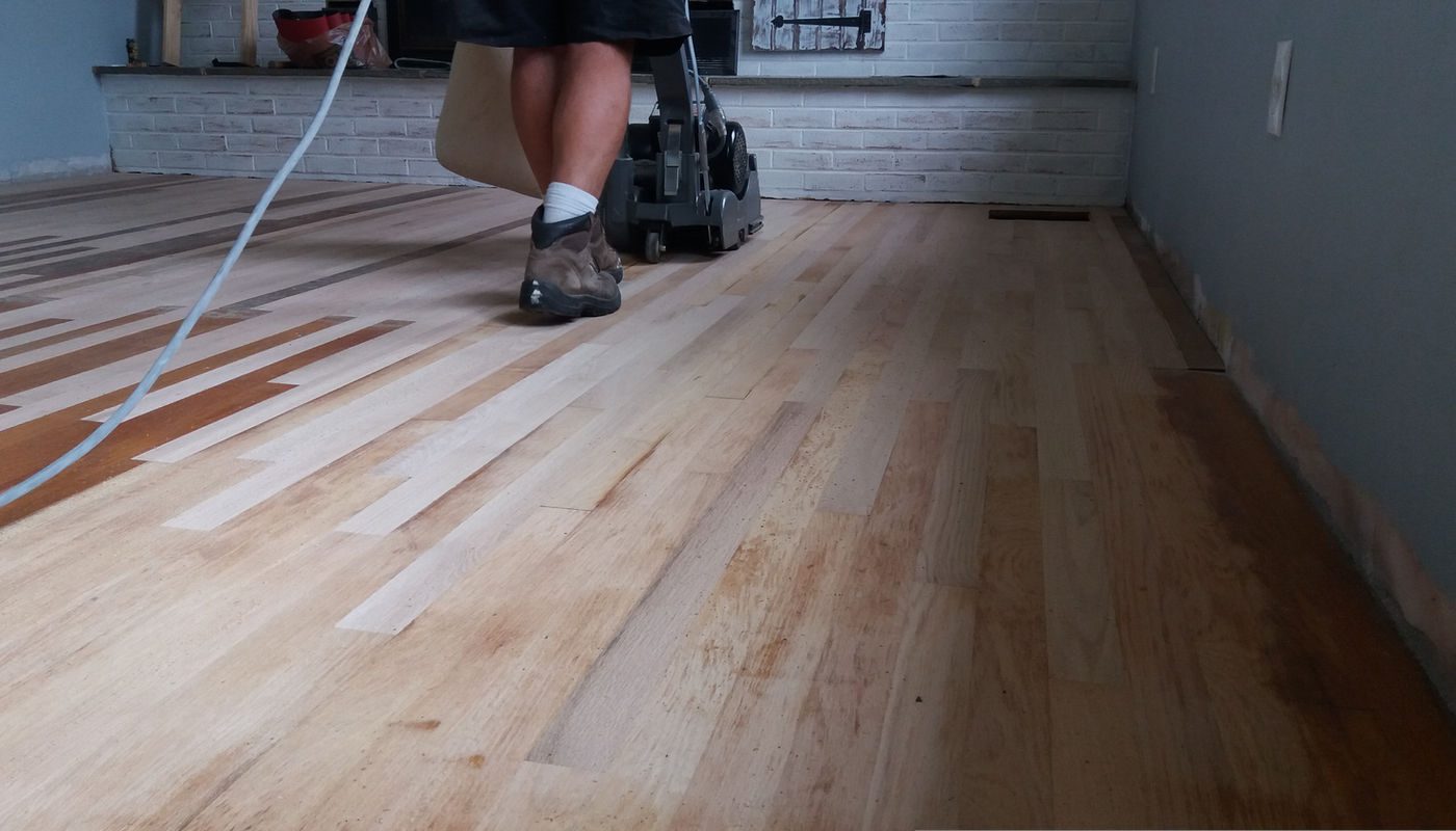 Refinished hardwood floor