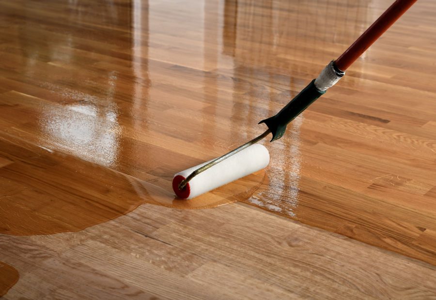 Hardwood floor recoating
