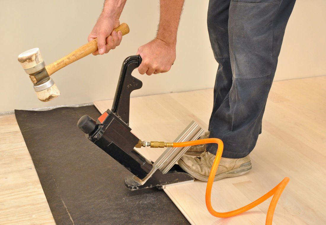 New hardwood installation